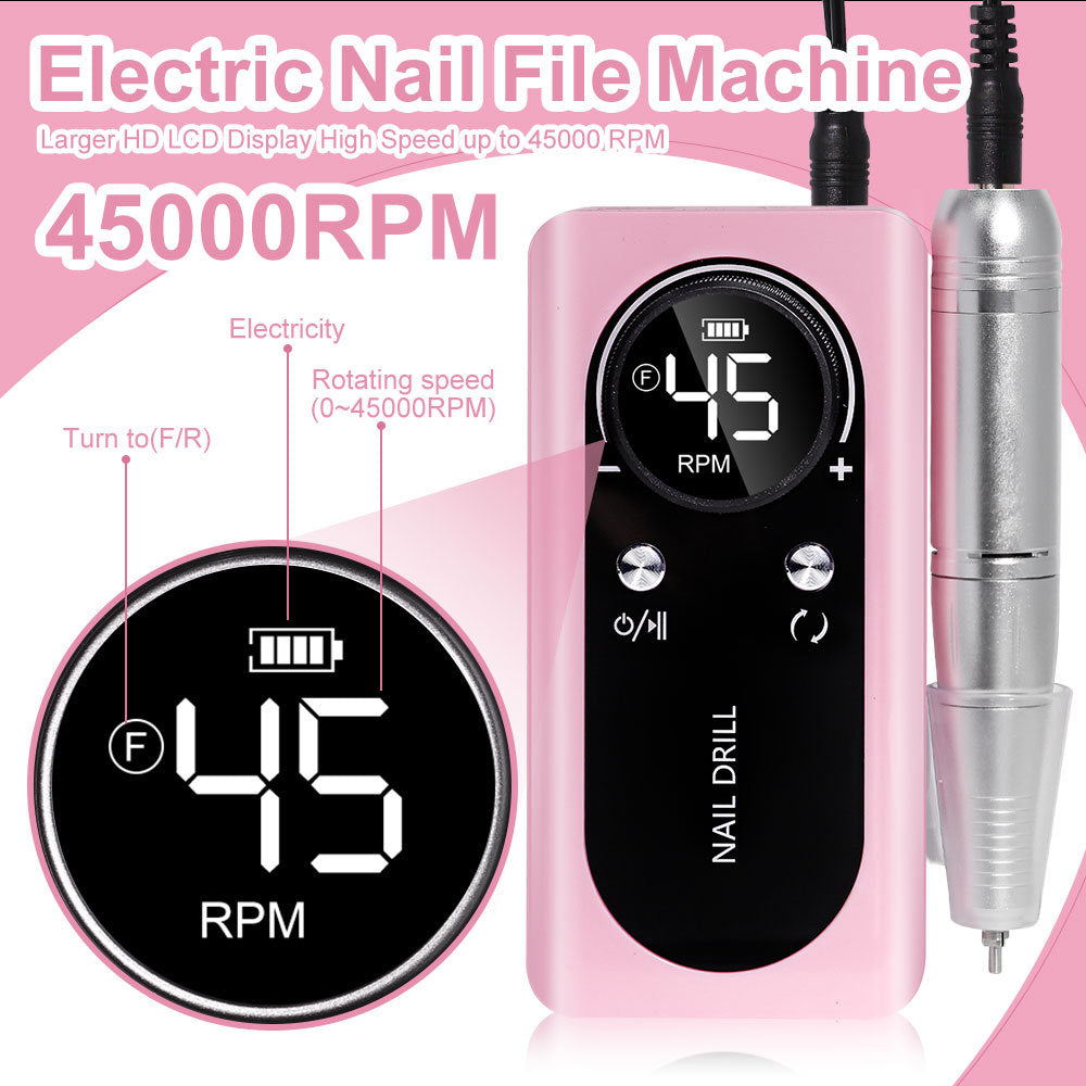 45000RPM Rechargeable Nail Drill Machine