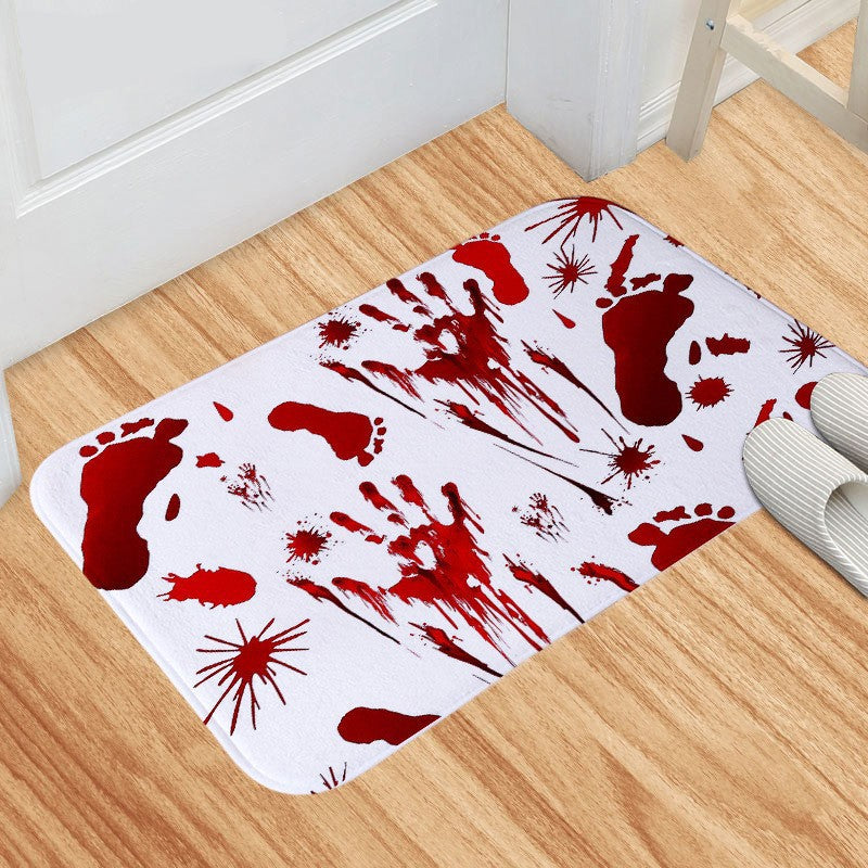 Bloody Footprints Floor Mat