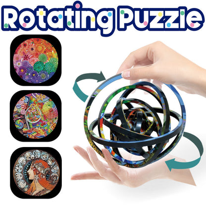 Spin Flip Rotating Puzzle