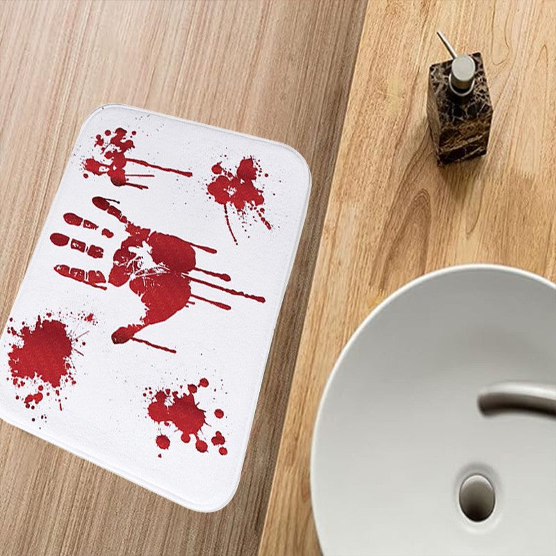 Bloody Footprints Floor Mat