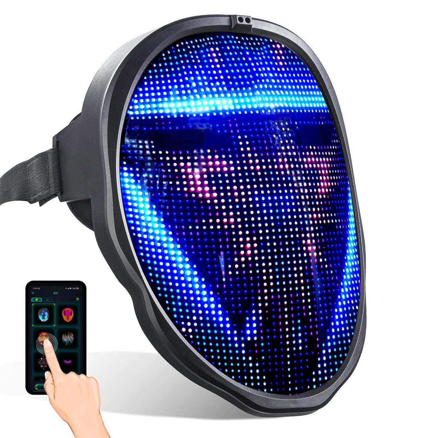 Puloux DIY Patterns LED Glowing Mask