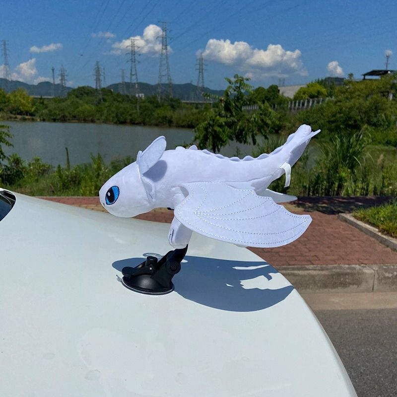 Winged Dinosaur Plush Dragon Car or Helmet Decoration