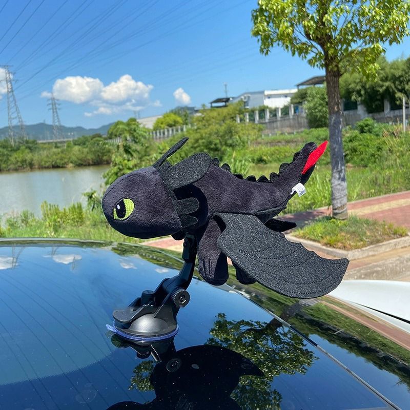 Winged Dinosaur Plush Dragon Car or Helmet Decoration