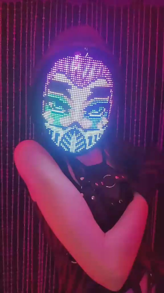 Puloux DIY Patterns LED Glowing Mask