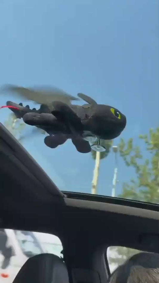 Winged Dinosaur Plush Dragon Car or Helmet Decoration